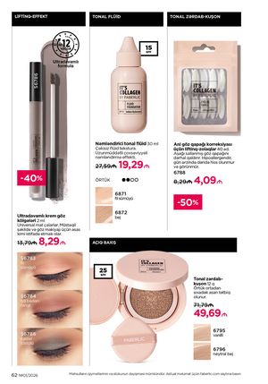 Faberlik kataloqu 1 2026 gürcü dilində səhifə 62