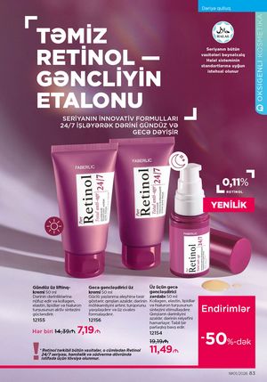 Faberlik kataloqu 1 2026 gürcü dilində səhifə 83