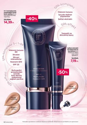 Faberlik kataloqu 2 2026 gürcü dilində səhifə 62