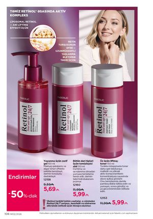 Faberlik kataloqu 2 2026 gürcü dilində səhifə 105