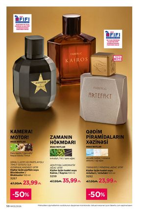 Faberlik kataloqu 3 2026 gürcü dilində səhifə 58