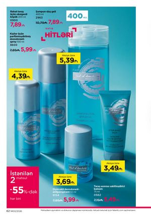 Faberlik kataloqu 3 2026 gürcü dilində səhifə 62