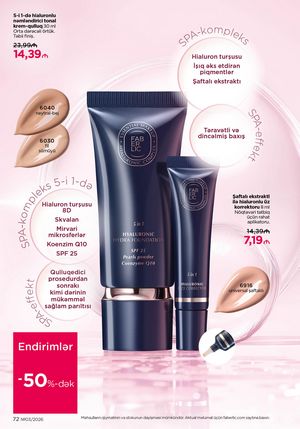 Faberlik kataloqu 3 2026 gürcü dilində səhifə 72