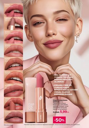 Faberlik kataloqu 3 2026 gürcü dilində səhifə 74