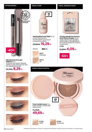 Faberlik kataloqu 3 2026 gürcü dilində səhifə 98