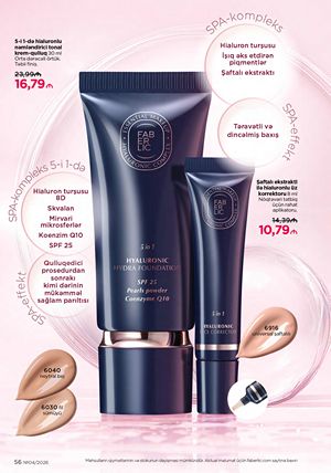 Faberlik kataloqu 4 2026 gürcü dilində səhifə 56