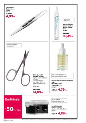 Faberlik kataloqu 4 2026 gürcü dilində səhifə 86