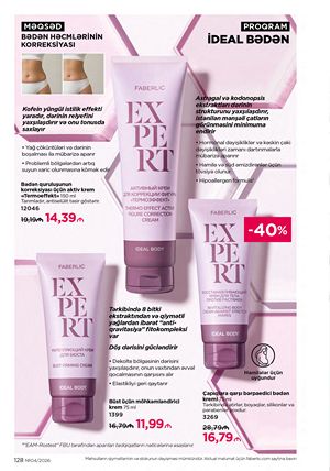 Faberlik kataloqu 4 2026 gürcü dilində səhifə 128